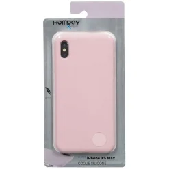 Coque Soft touch rose silicone pour Iphone XS Max < Gifi New