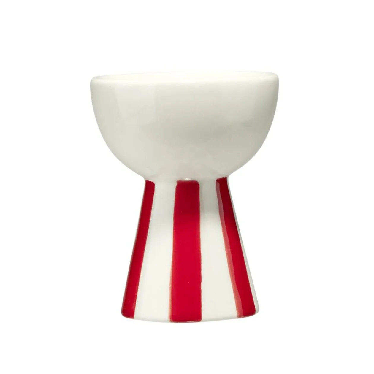 Coquetier motif bayadère rayures colorées dolomite Ø5xH6,5cm