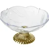 Corbeille à fruit plastique pied doré Ø24xH13cm < Gifi Outlet