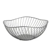 Corbeille à fruits design filaire métal noir Ø25xH12cm