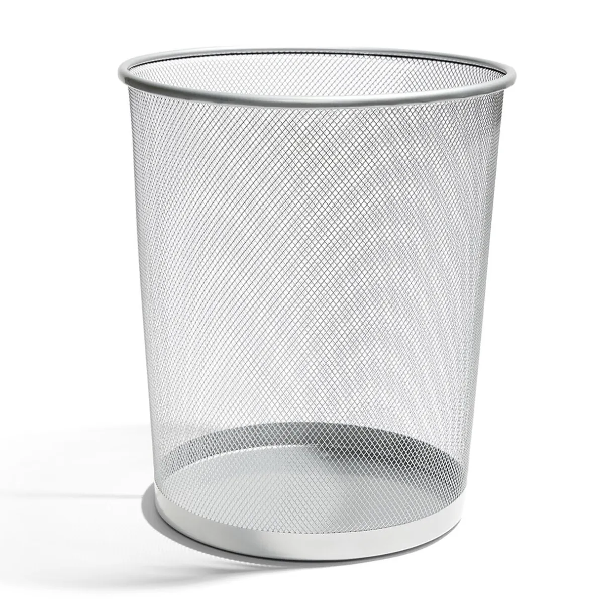 Corbeille à papier métal mesh gris Ø29,5xH25,5cm < Gifi Best