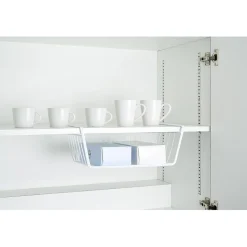 Corbeille à suspendre en métal blanc L.40 cm < Gifi Discount