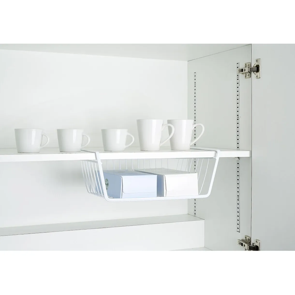 Corbeille à suspendre en métal blanc L.40 cm < Gifi Discount