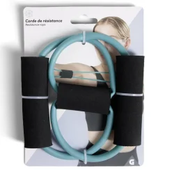 Corde de résistance fitness 1800mm bleu ou rouge < Gifi Online