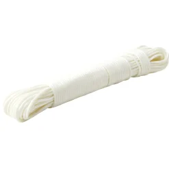 Corde à linge plastique blanc 20m