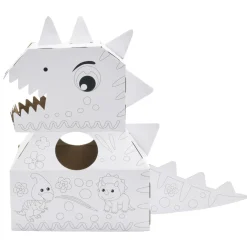 Costume en carton forme animal à colorier avec 6 feutres (2 modèles licorne ou dinosaure) < Gifi