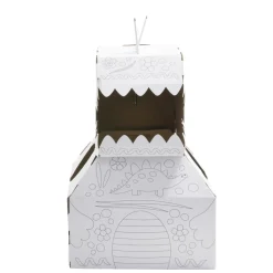 Costume en carton forme animal à colorier avec 6 feutres (2 modèles licorne ou dinosaure) < Gifi