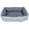 Couchage animal tissu coton gris 60x40xH15cm < Gifi Discount