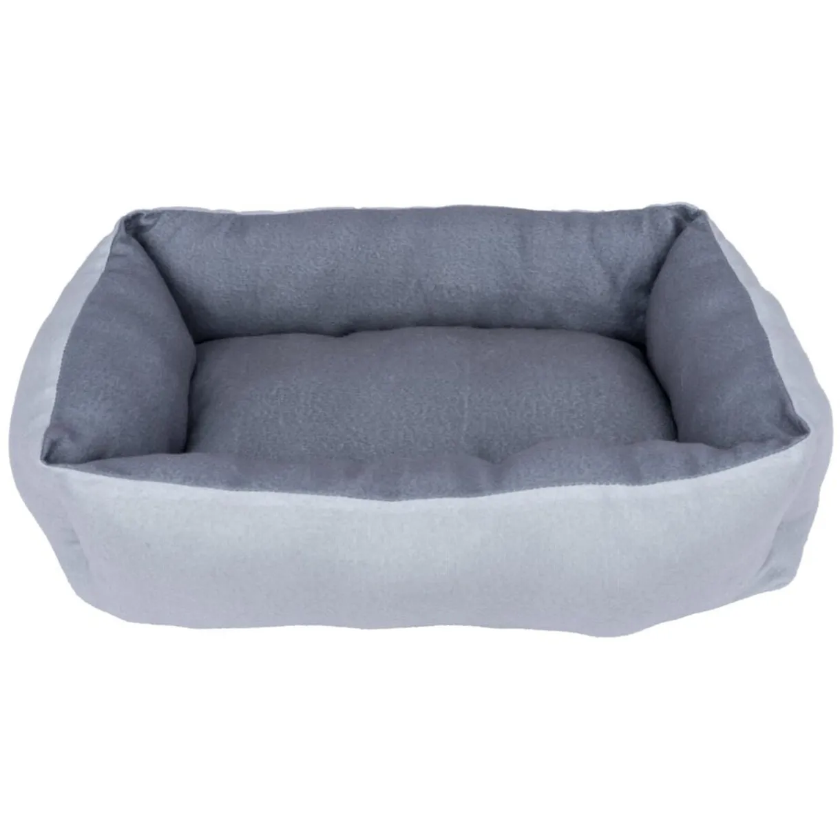 Couchage animal tissu coton gris 60x40xH15cm < Gifi Discount