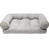 Couchage animaux forme canapé gris 60x50xH20cm