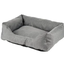 Couchage pour animal taille S L60X45XH18 cm gris