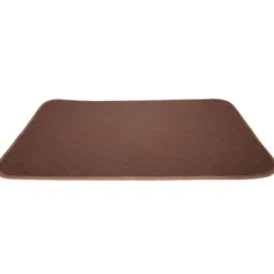 Couchage pour chien de grande taille polyester marron 110x80cm