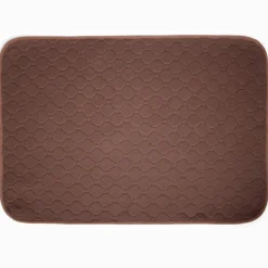 Couchage pour chien de taille moyenne polyester marron 75x55cm