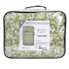Couette 2 personnes 240x220cm avec 2 taies d'oreiller polyester motif floral vert < Gifi Hot