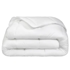 Couette tempérée anti-acariens 200X200 cm blanc