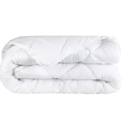 Couette tempérée 240x220cm 2 personnes uni blanc