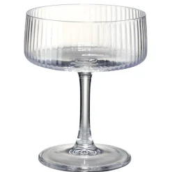 Coupe champagne X3 motif strié 240 ml Ø10XH12 cm verre transparent < Gifi Discount