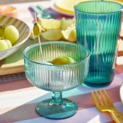 Coupe de glace sur pied 300ml plastique vert < Gifi