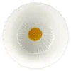Coupelle bol en dolomite forme fleur Ø13xH6cm (3 modèles)