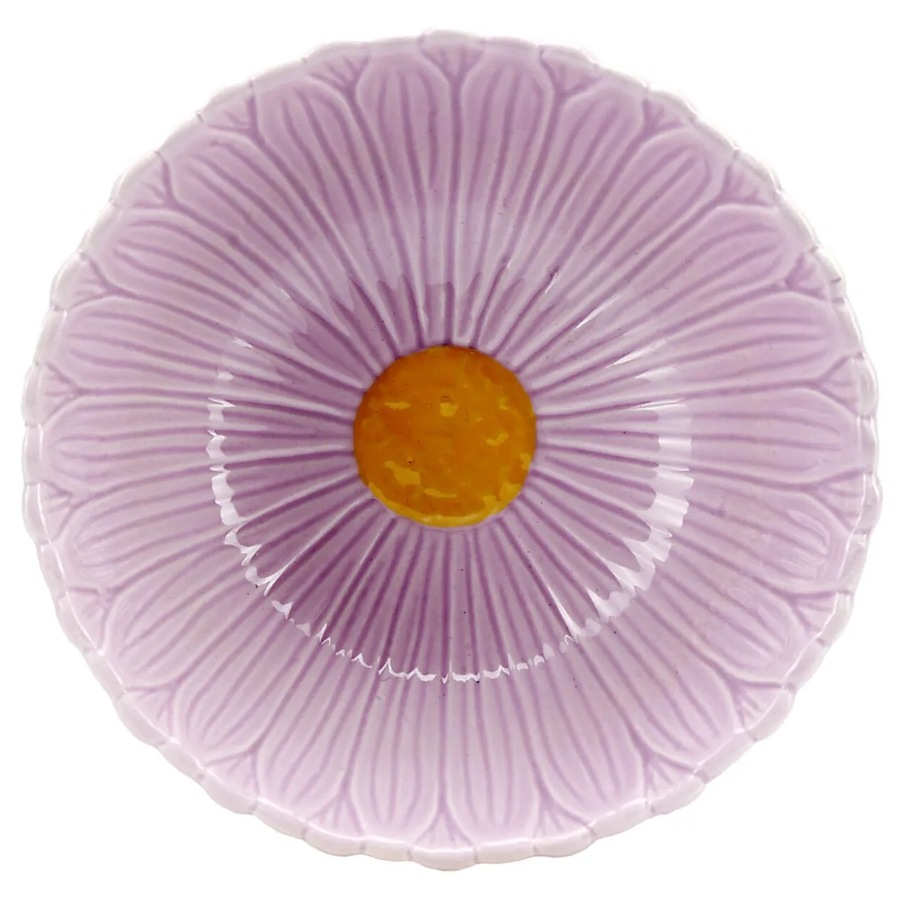 Coupelle bol en dolomite forme fleur Ø13xH6cm (3 modèles)