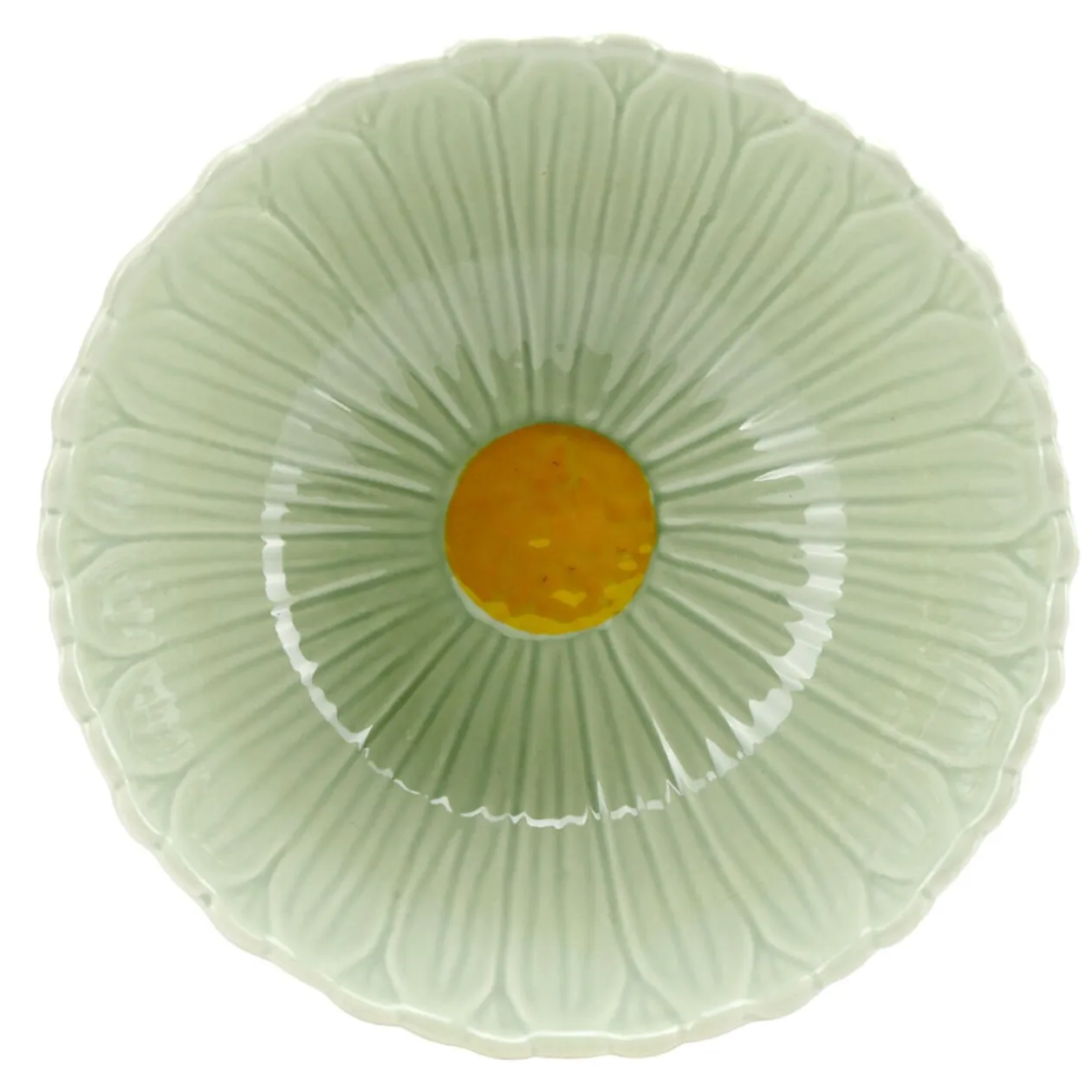 Coupelle bol en dolomite forme fleur Ø13xH6cm (3 modèles)
