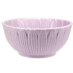Coupelle bol en dolomite forme fleur Ø13xH6cm (3 modèles)