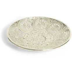 Coupelle design oriental Ø13cm métal argenté < Gifi New