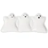 Coupelle Halloween forme fantôme dolomite blanc 10x23,5cm