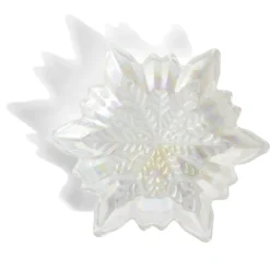 Coupelle verre flocon blanc irisé < Gifi Clearance