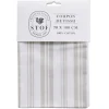 Coupon tissu imprimé Amboise 70x100cm coton blanc et beige