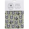 Coupon tissu imprimé panda 70x100cm coton vert, noir et blanc < Gifi Discount