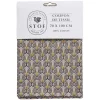Coupon tissu imprimé Utopia 70x100cm coton beige et jaune