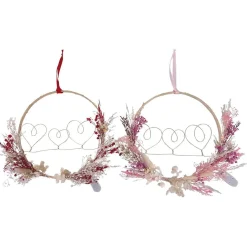Couronne de fleurs séchées Ø25 cm