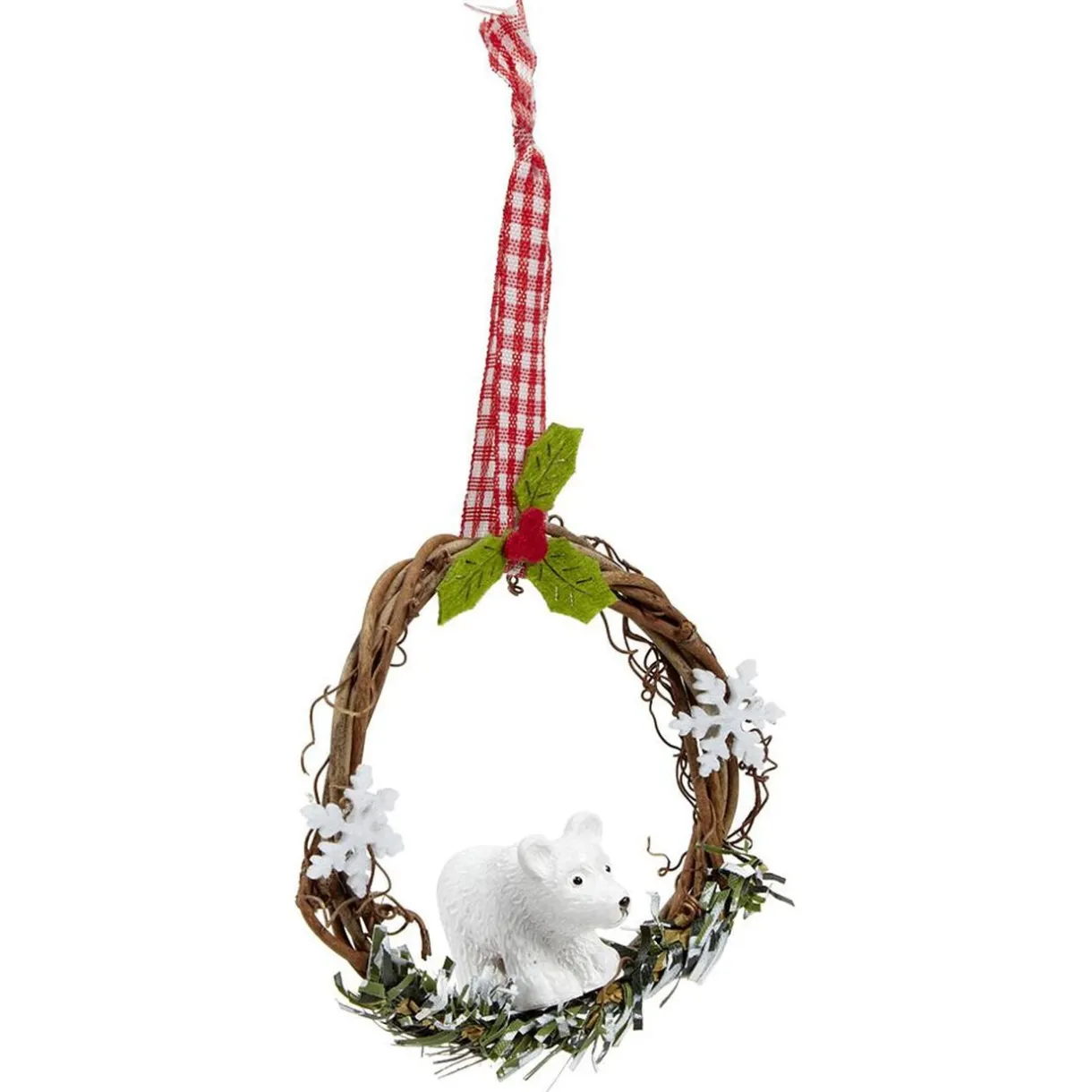Couronne en bois à suspendre Noël < Gifi New