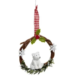 Couronne en bois à suspendre Noël < Gifi New