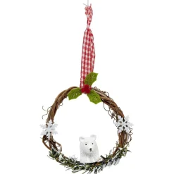 Couronne en bois à suspendre Noël < Gifi New