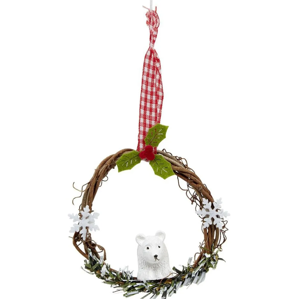 Couronne en bois à suspendre Noël < Gifi New