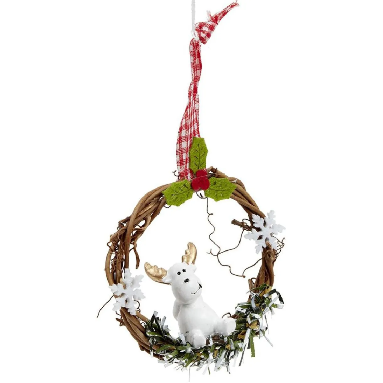 Couronne en bois à suspendre Noël < Gifi New