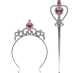 Couronne princesse et baguette magique gris argenté et bleu < Gifi Discount