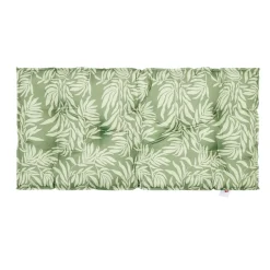Coussin assise format palette motif feuillage 120x60xH8cm
