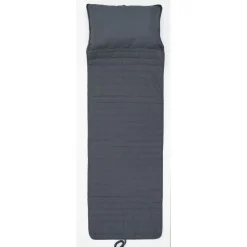 Coussin bain de soleil transat avec têtière intégrée gris anthracite 60x180cm < Gifi Clearance