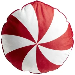 Coussin bonbon rouge et blanc Ø40cm < Gifi Hot