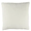 Coussin carré bouclette blanc 45x45cm