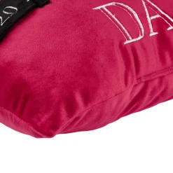 Coussin carré calendrier de l'Avent L45X45XH10 cm polyester rouge