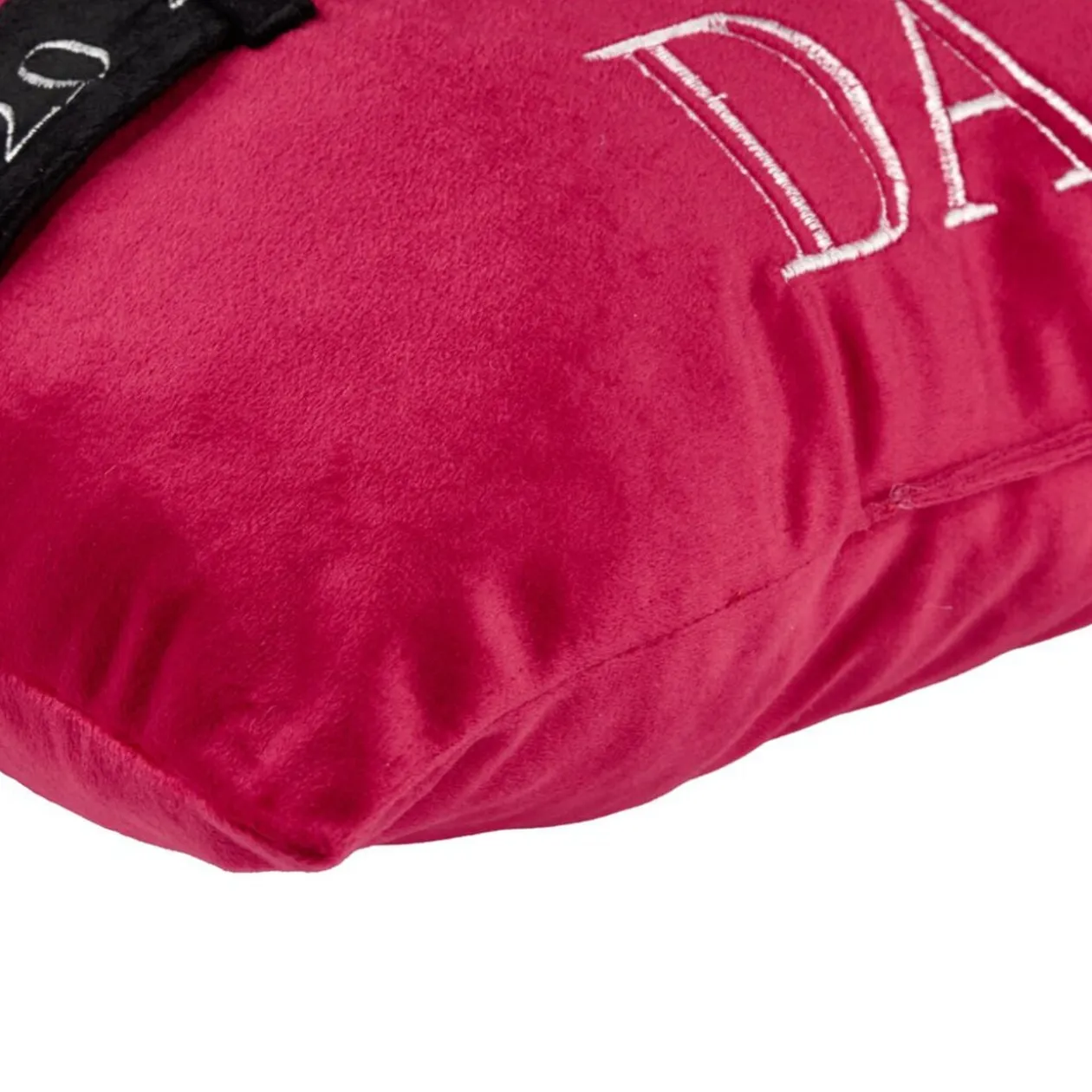 Coussin carré calendrier de l'Avent L45X45XH10 cm polyester rouge