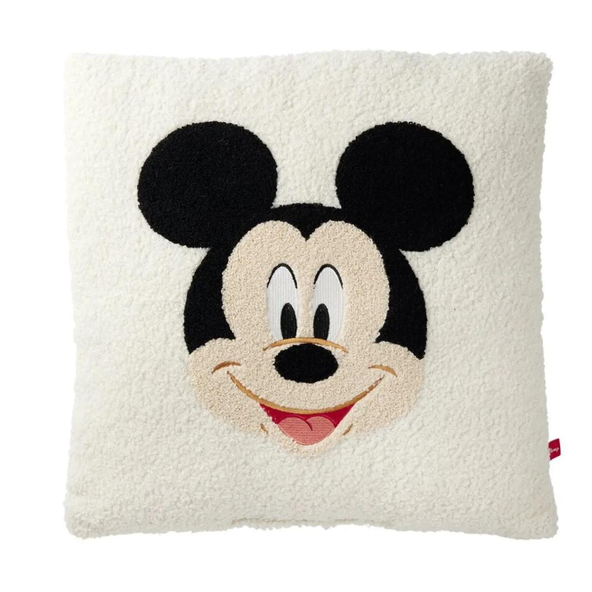 Coussin carré Disney bouclette motif personnage brodé 40x40cm (2 modèles) < Gifi Outlet