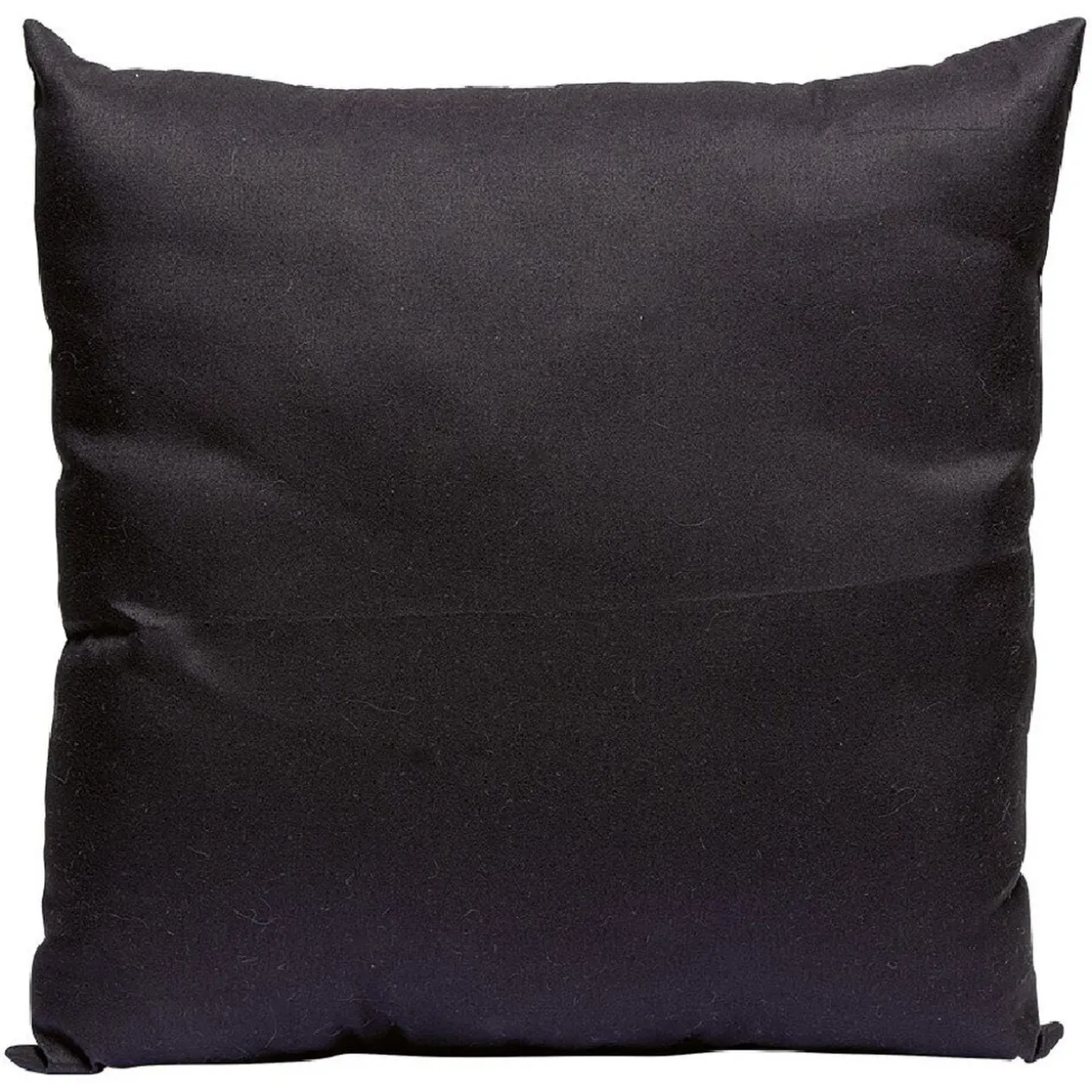 Coussin carré en polyester noir