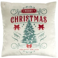 Coussin carré imitation velours imprimé Noël L45X45XH10 cm (4 modèles) < Gifi Discount
