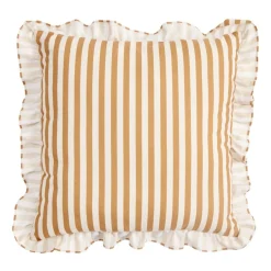 Coussin carré Indie imprimé contour à volants 45x45cm (2 modèles) < Gifi Sale