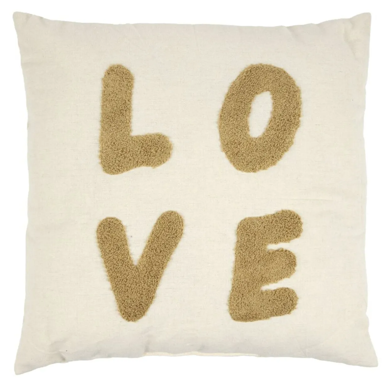 Coussin carré inscription brodée coloré 40x40cm (4 modèles) < Gifi